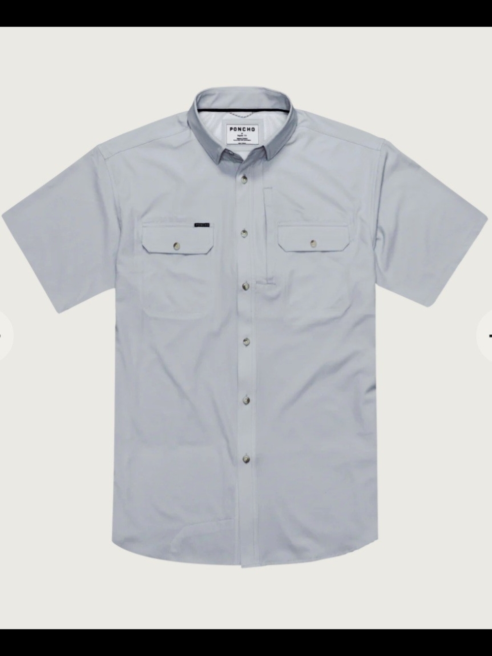 PONCHO Mens Shirt "The Grey Fox"
